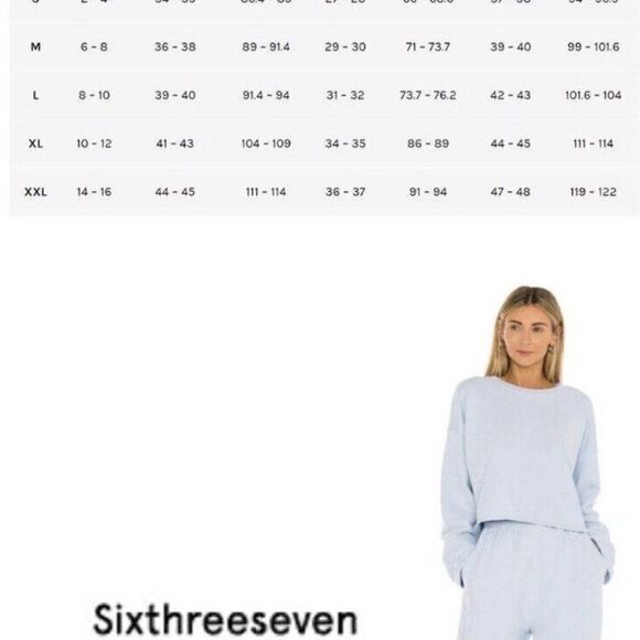 SIXTHREESEVEN The Jogger in Sky Baby Blue Women's Size XXS NWOT $115 (9-1) - Picture 5 of 6